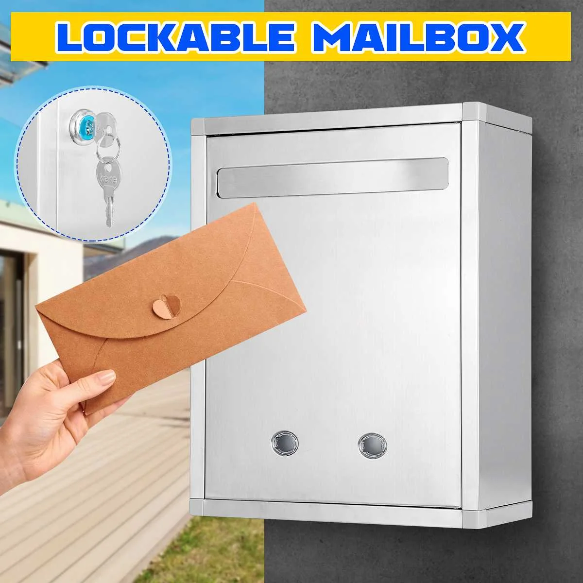 Home Security Letters - Boîte aux lettres Vintage étanche en