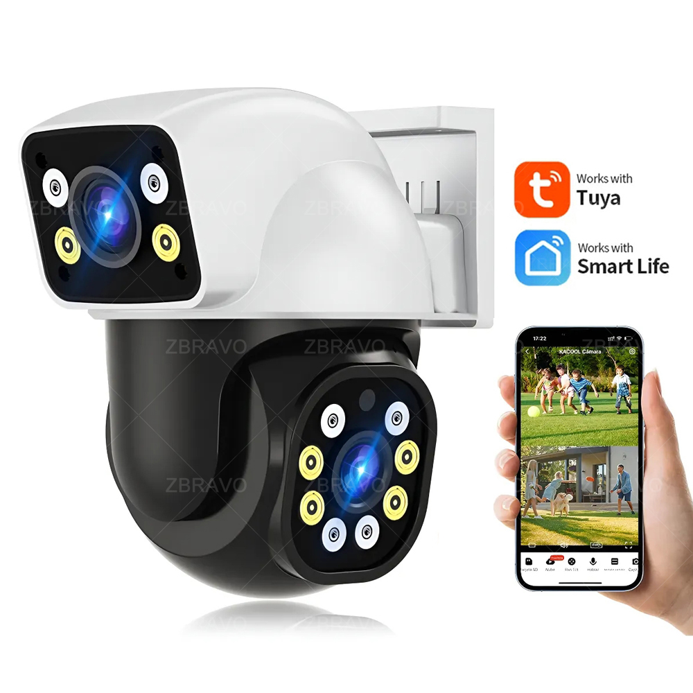Home Security And Monitoring - Caméra extérieure WiFi Smartlife 8MP Tuya,
