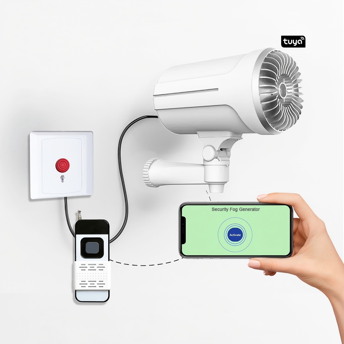 Home Security Fog System - Système de sécurité anti-vol par brouillard,