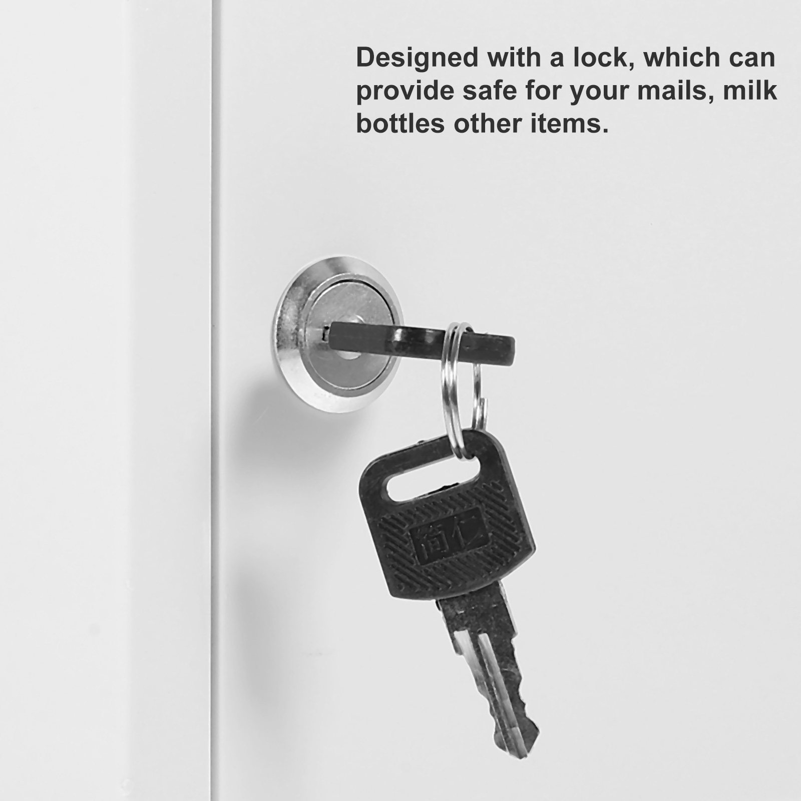 Home Security Letters - Boîte aux lettres murale en plastique,