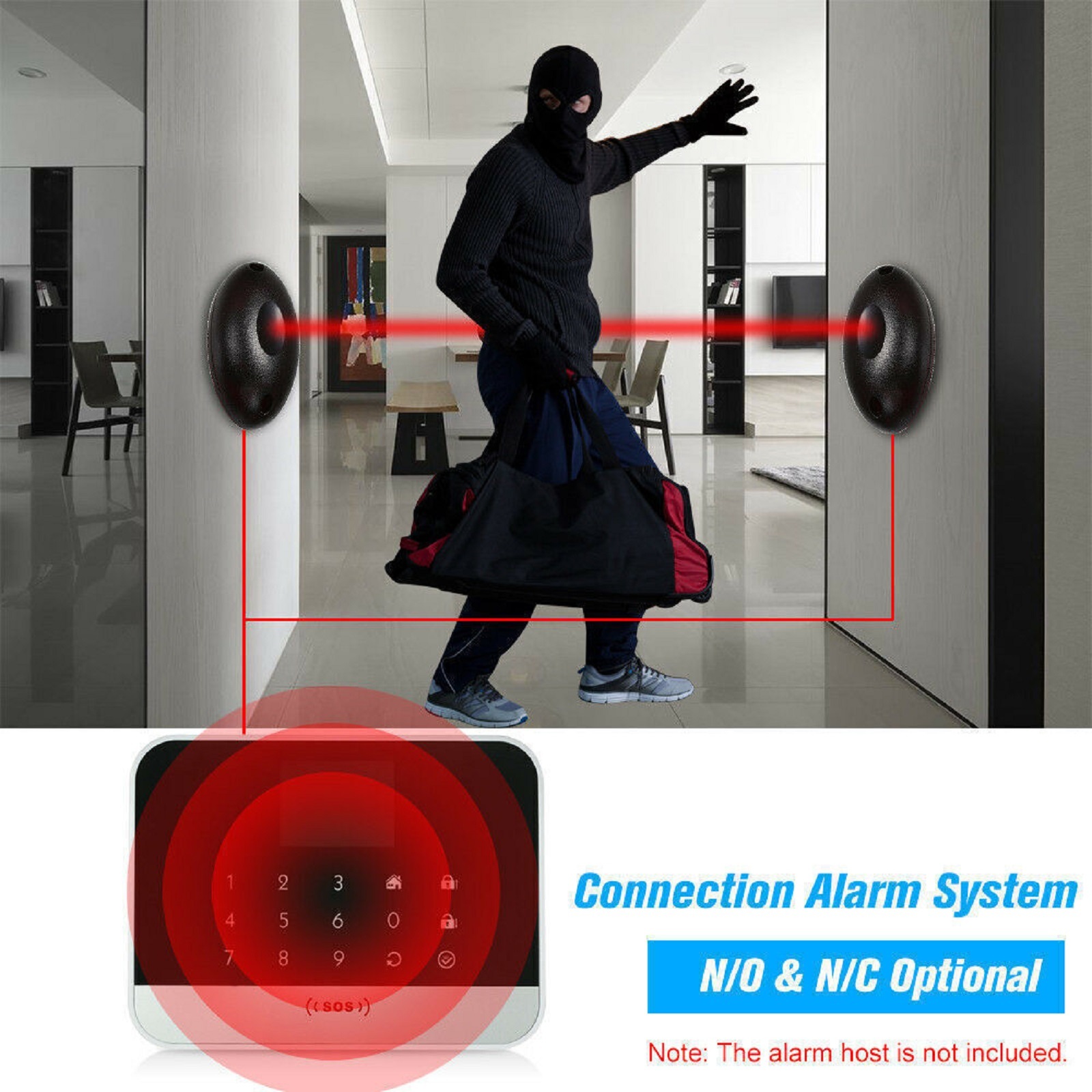 Home Security Laser System - Détecteur d'Obstacles avec Capteur Laser Infrarouge