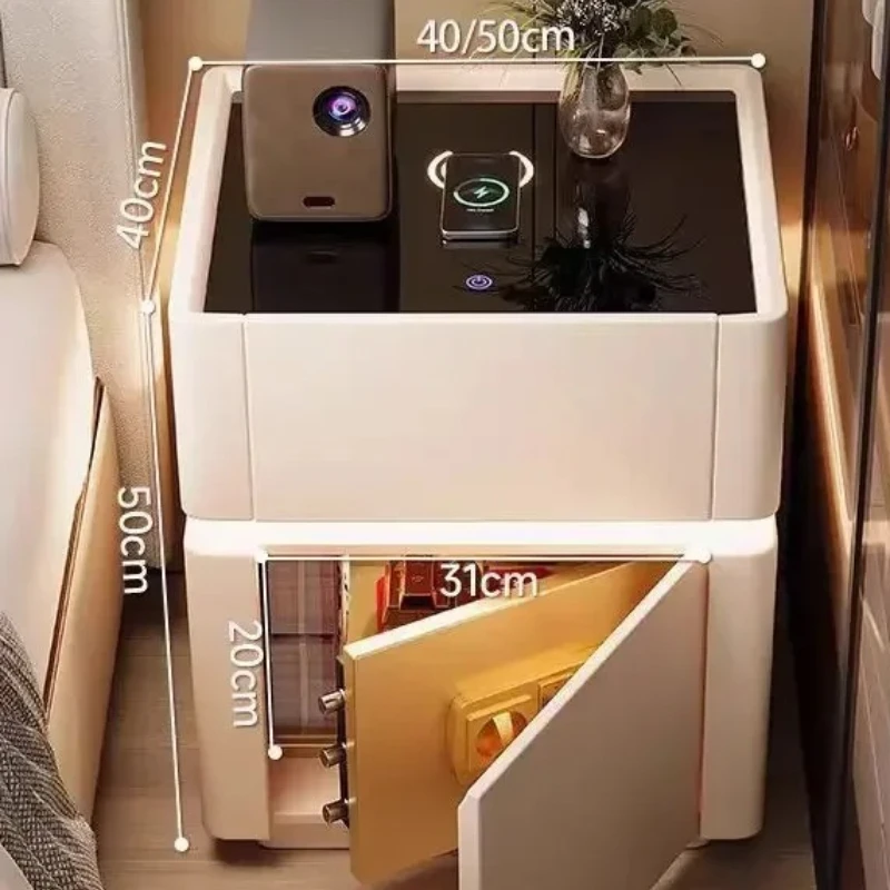 Home Security Of America - Table de chevet multifonctionnelle intelligente avec