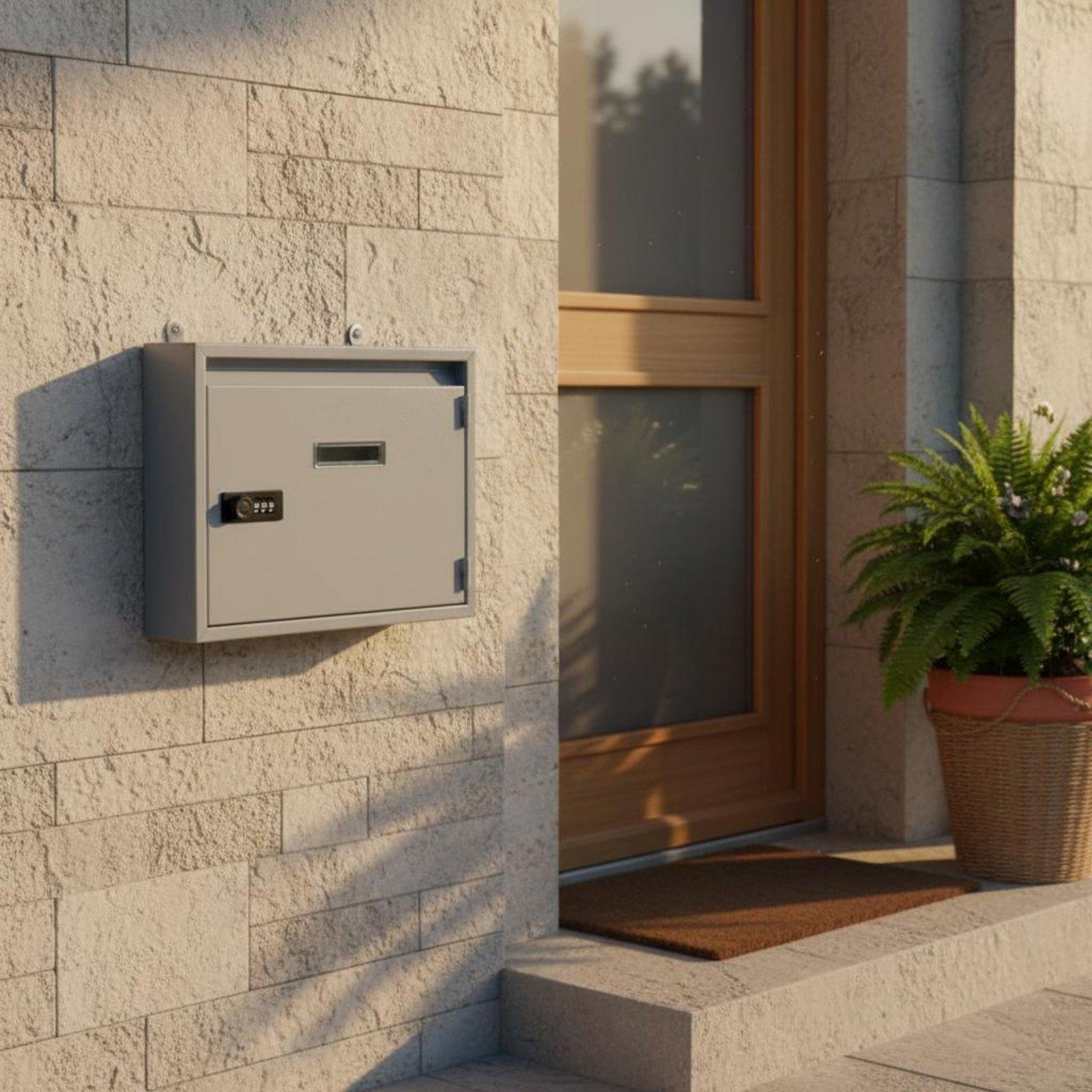 Home Security Letters - Boîte aux lettres avec serrure, montage