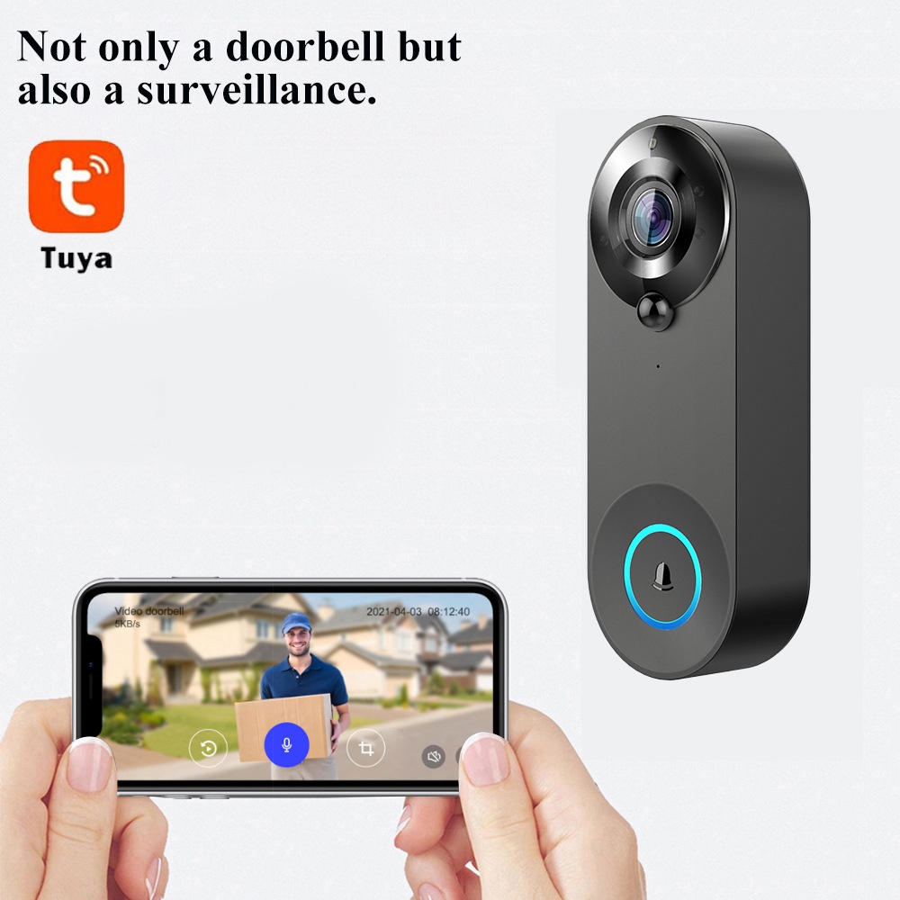 Tuya 1080P sans fil WIFI sonne - Home Security Doorbell Camera avis et prix