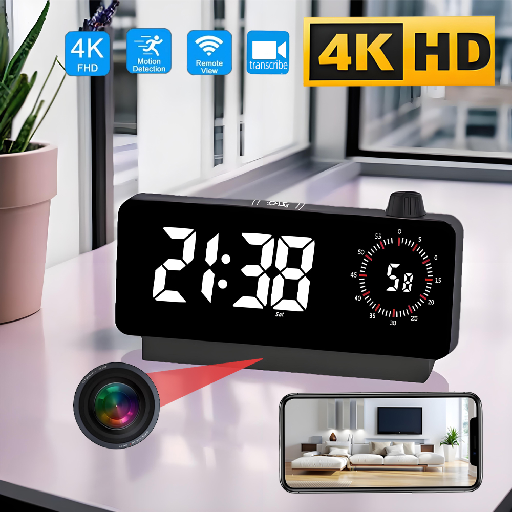 Caméra WiFi miniature 4K HD, p - Hidden Camera Clock avis et prix