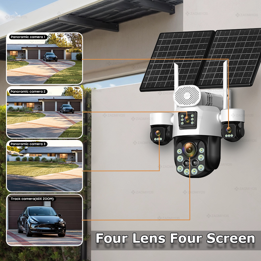 4 objectifs extérieurs 360° °  - Home Security Adt avis et prix