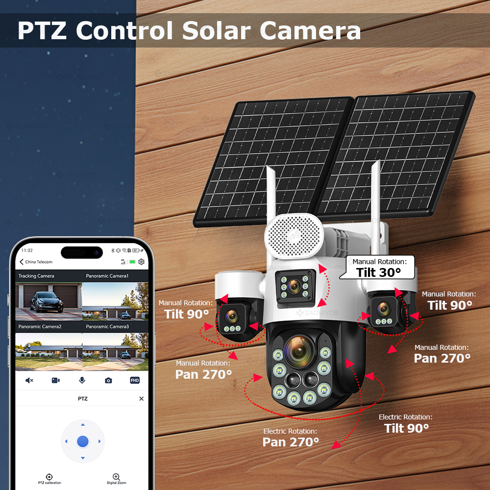 4 objectifs extérieurs 360° °  - Home Security Adt avis et prix