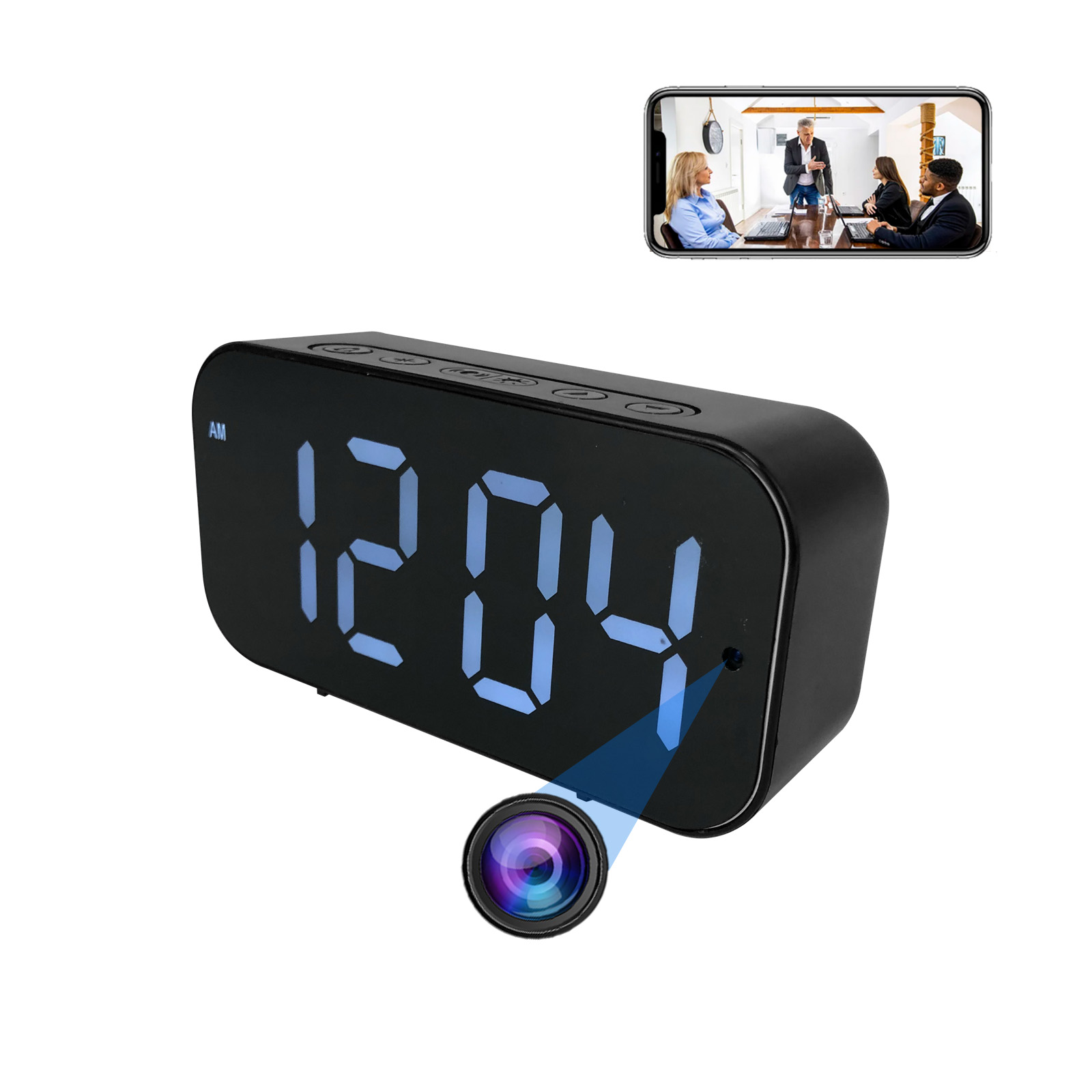 Caméra horloge Wi-Fi avec HD 1 - Hidden Camera Clock avis et prix