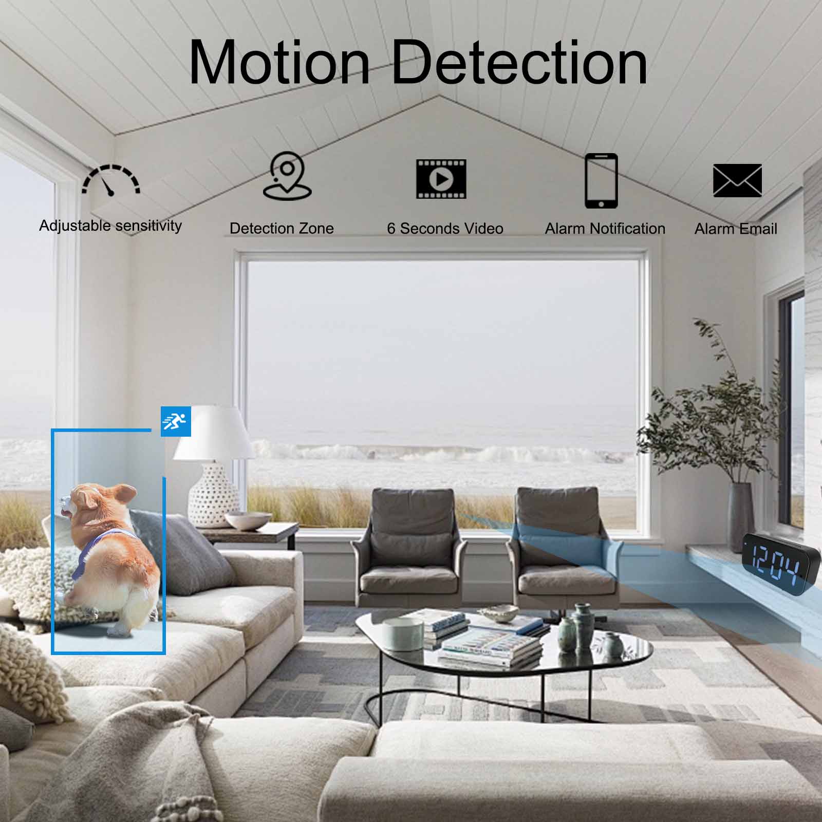 Caméra horloge Wi-Fi avec HD 1 - Hidden Camera Clock avis et prix