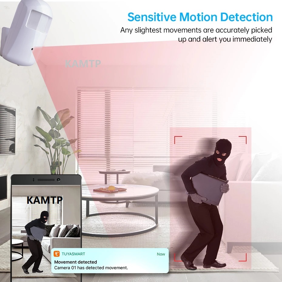 Mini caméra IP WiFi Tuya 2MP 5 - Hidden Camera Clock avis et prix