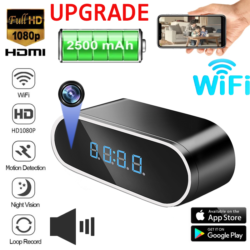 Mise à niveau 2500mAh 1080P Mi - Hidden Camera Clock avis et prix