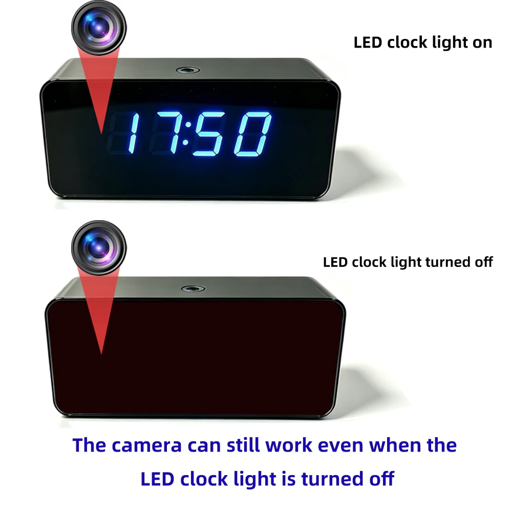 Mini caméra horloge WiFi 4K HD - Hidden Camera Clock avis et prix