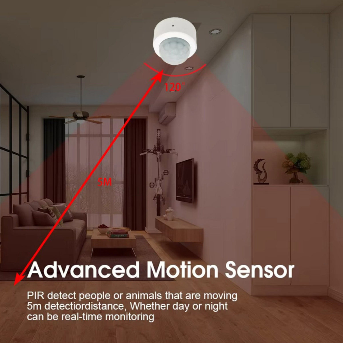 Mini capteur de mouvement huma - Home Security Systems Wireless avis et prix