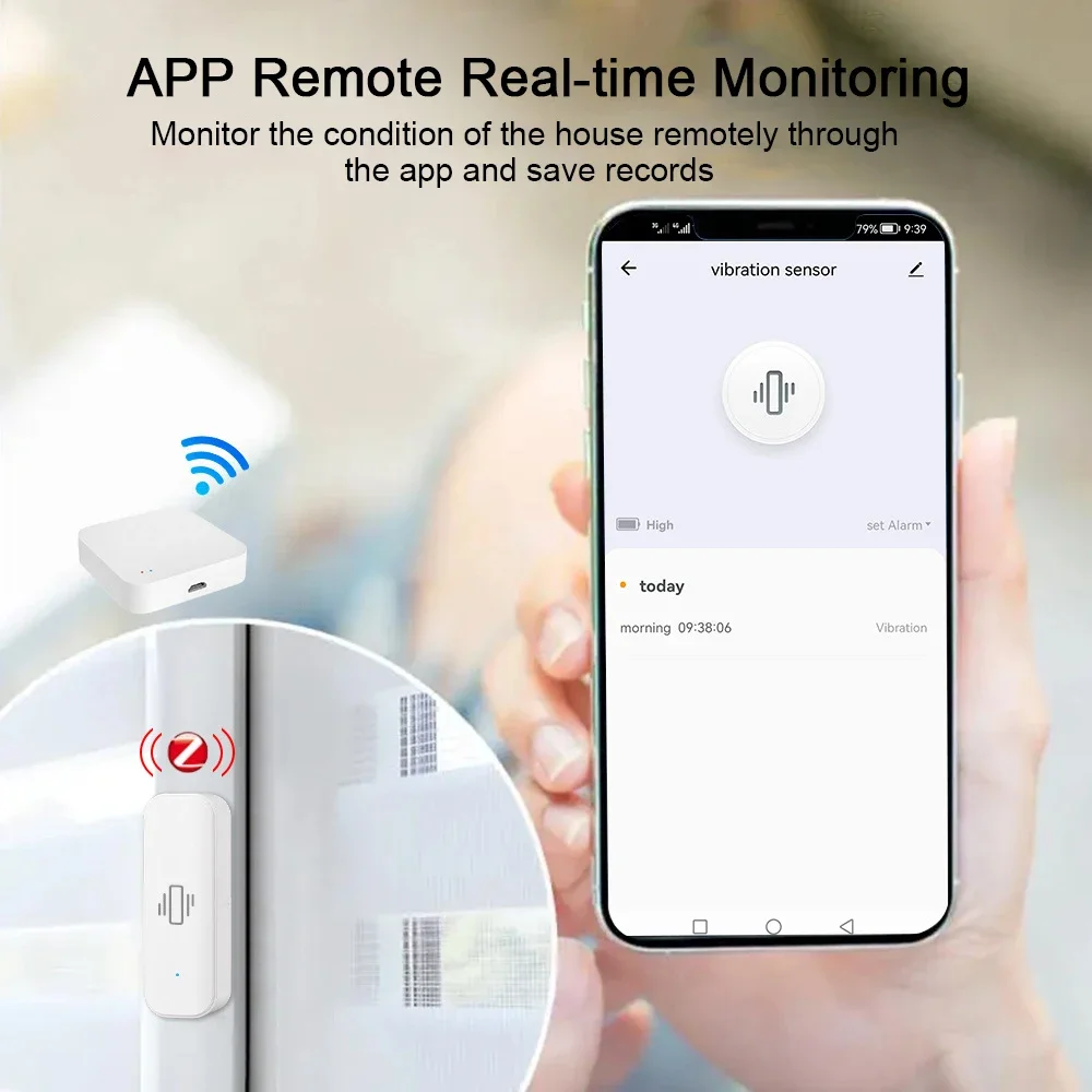 Capteur de vibration intellige - Home Security And Monitoring avis et prix